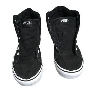 Vans Black Floral High Tops Kids Size 3 – Skater, Y2K, Cottagecore